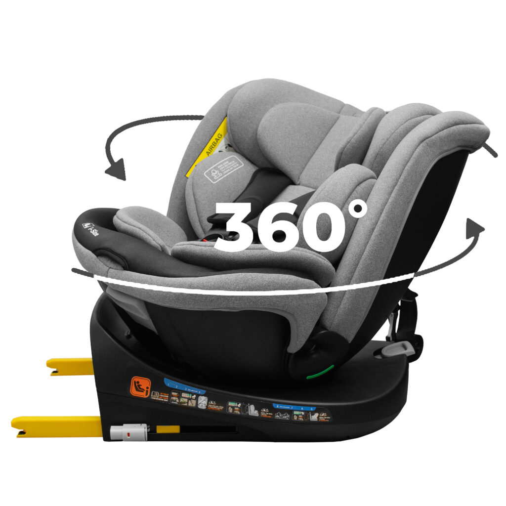 Fotelik samochodowy KidsZone Comfort+ Black-Gray