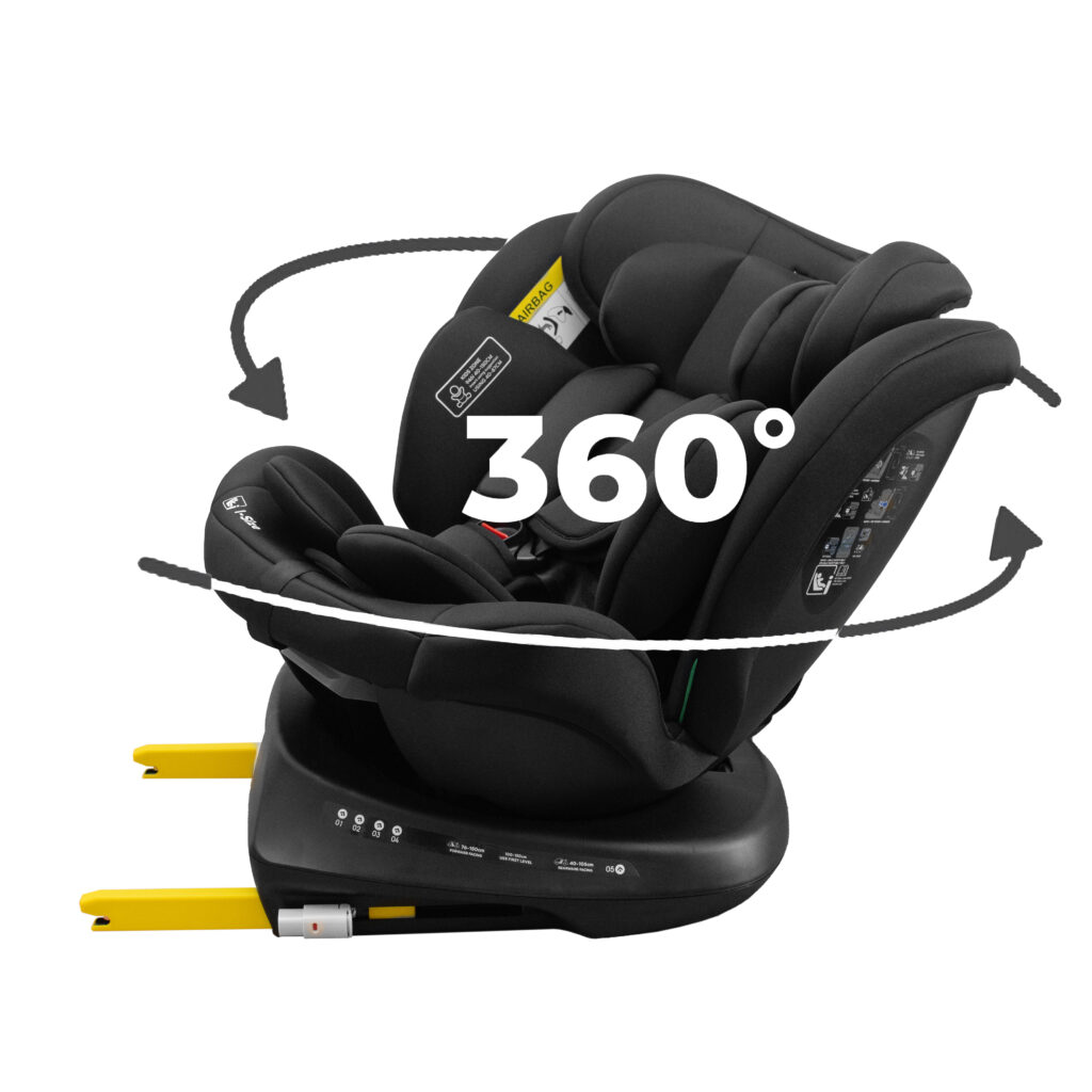 Fotelik samochodowy KidsZone Comfort Black
