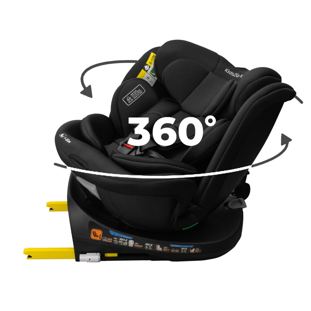Fotelik samochodowy KidsZone Comfort+ Black