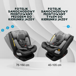 Fotelik z montażem na pasy do starszych aut - obrazek 7