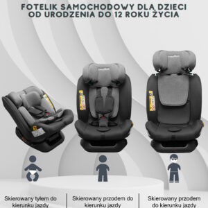 Fotelik z montażem na pasy do starszych aut - obrazek 6
