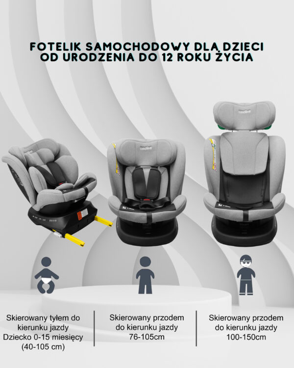 Fotelik C033 Szary
