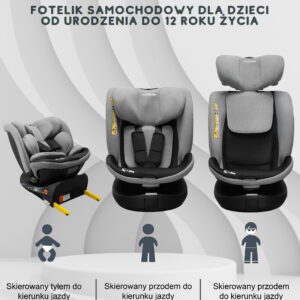 Fotelik samochodowy 0 36 z funkcją spania - obrazek 2