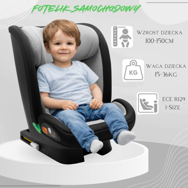 Fotelik samochodowy 15-36 dla starszaka!