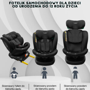 Fotelik C033 Czarny - obrazek 2