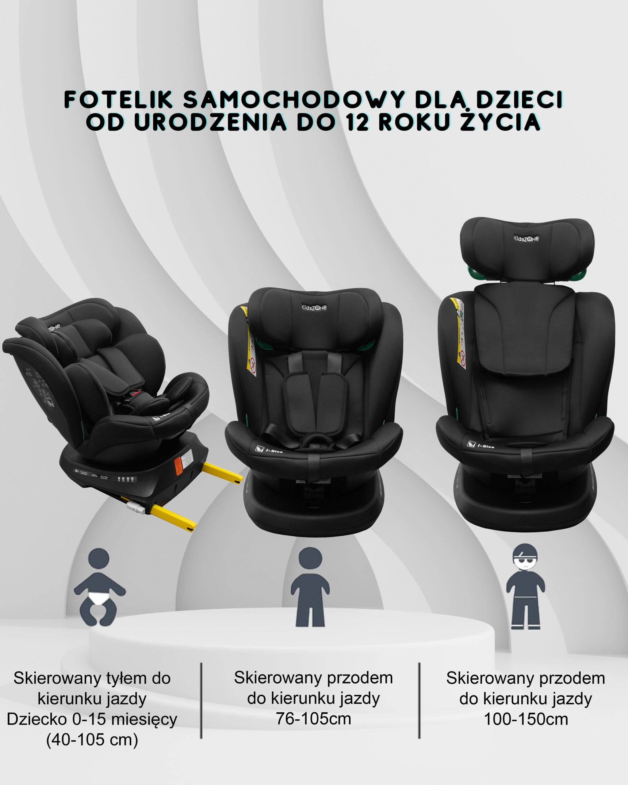 Fotelik C033 Czarny - obrazek 2
