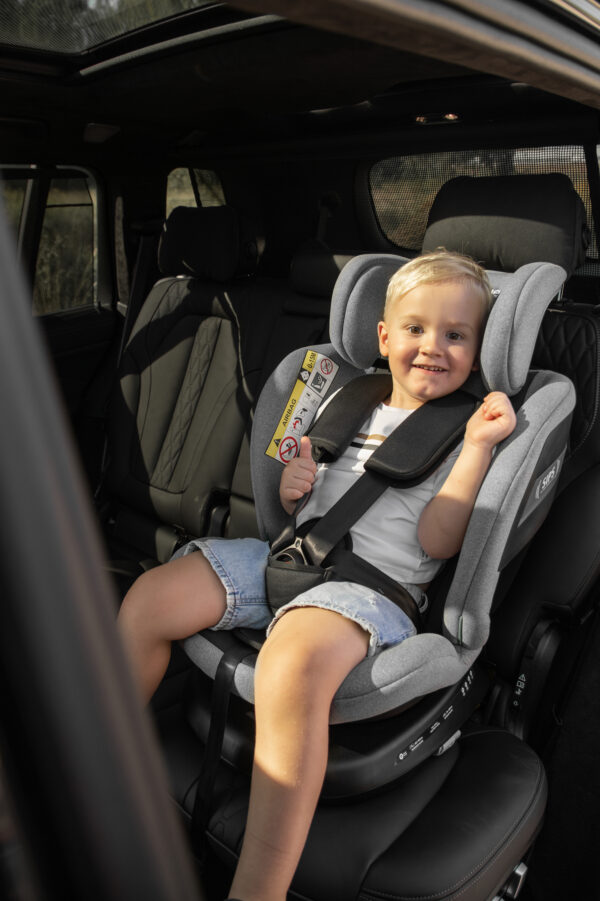 Fotelik samochodowy KidsZone Comfort Black-Gray