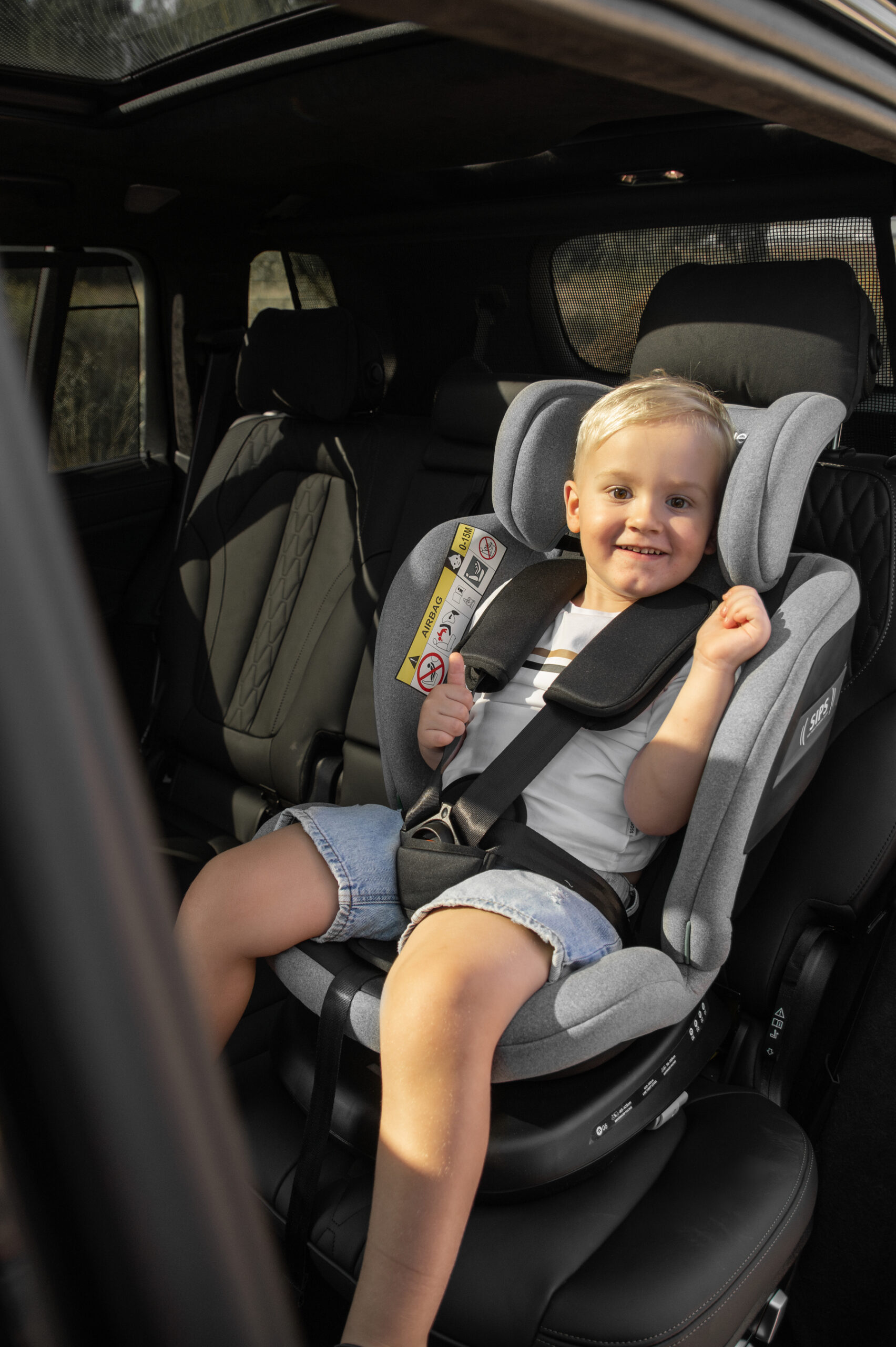 Fotelik samochodowy KidsZone Comfort Black-Gray - obrazek 7