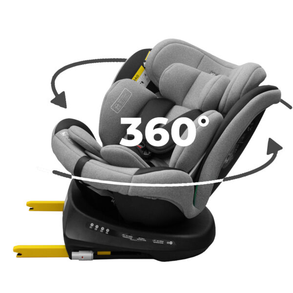 Fotelik C033 Szaro-Czarny