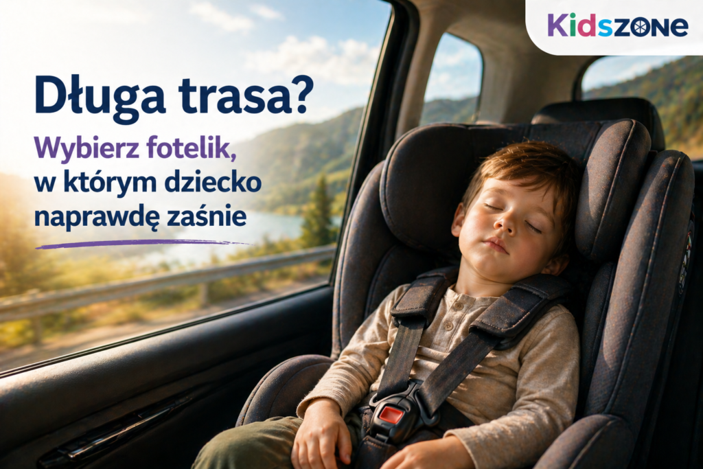 Fotelik samochodowy na długie trasy z dzieckiem
