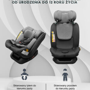 Fotelik z montażem na pasy do starszych aut - obrazek 2